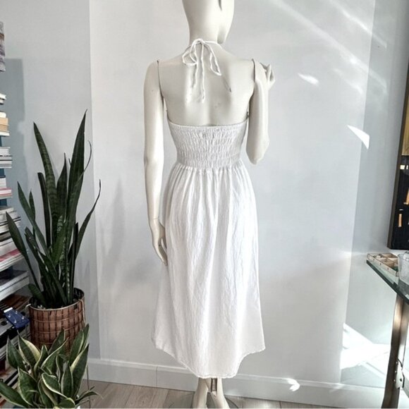 Seaspice Bohemian Peruvian Cotton Halter Dress - Picture 9 of 15